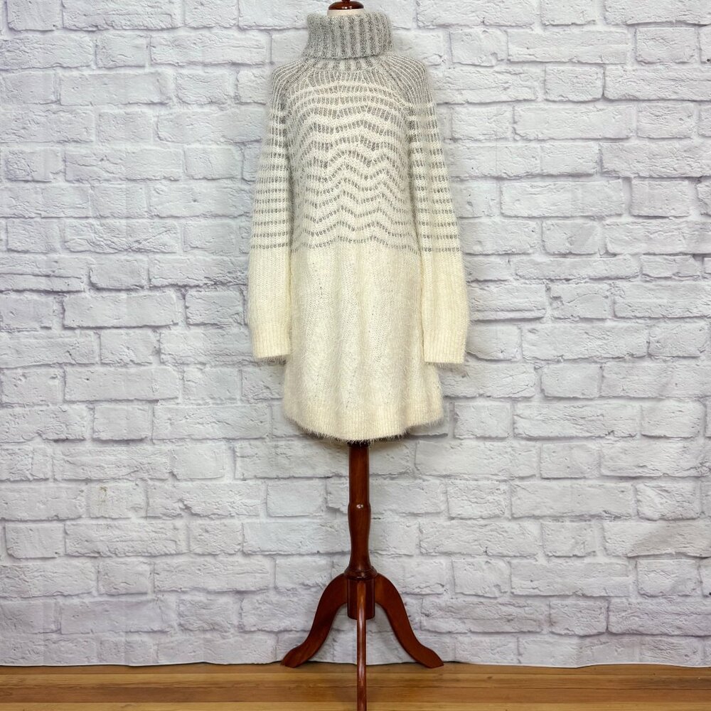 Anthropologie Sleeping on Snow Shelby Alpaca Blend Eyelash Sweater Dress